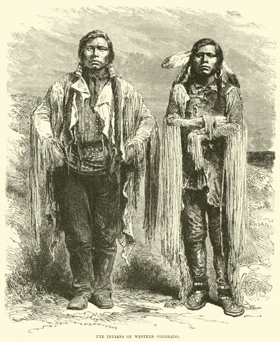 Ute-indianere fra Vest-Colorado av English School