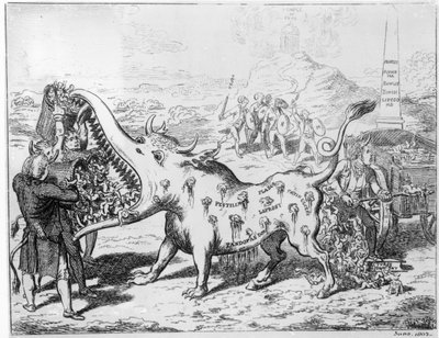 Vaksinasjon, utgitt av J.L.Stuart, 1802 av English School