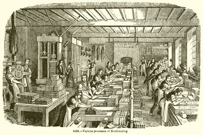 Ulike prosesser for bokbinding av English School
