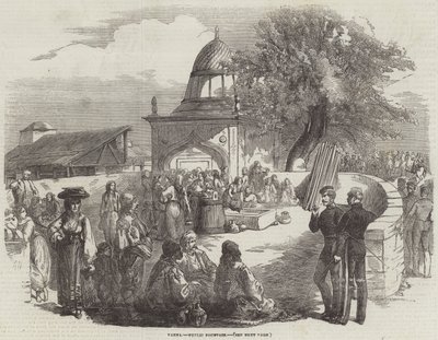 Varna, offentlig fontene (gravering) av English School