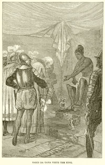 Vasco da Gama besøker kongen av English School