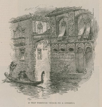 Venezia i London: Skisser ved Olympia - En tur gjennom Venezia på en gondol av English School