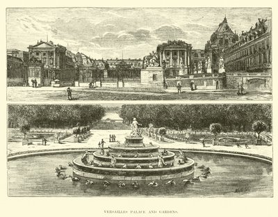 Versailles-palasset og hagene av English School