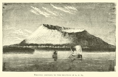 Der Vesuv vor dem Ausbruch im Jahr 63 n. Chr. von English School