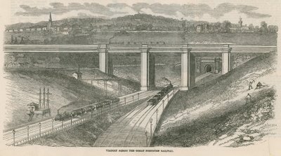 Viadukt over Great Northern Railway, London av English School