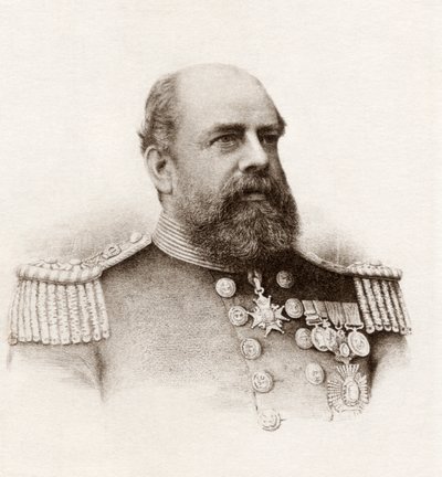 Viseadmiral Sir George Tryon (litho) av English School