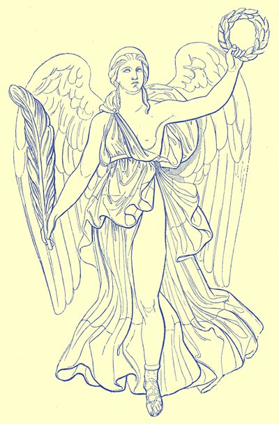 Victory, Munich Collection, illustrasjon for Historic Ornament av James Ward, 1897 (digitalt forbedret bilde) av English School