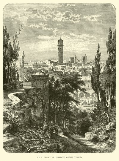 Utsikt fra Giardino Giusti, Verona av English School