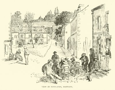 Utsikt i Pont-Aven, Bretagne av English School