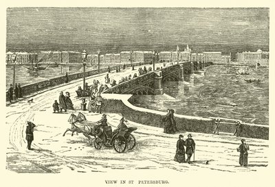 Utsikt i St Petersburg av English School