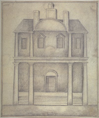 Utsikt over Blackfriars Theatre. ca. 1650 av English School
