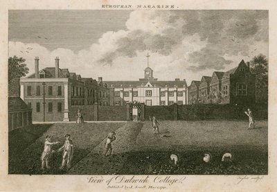 Utsikt over Dulwich College, London av English School