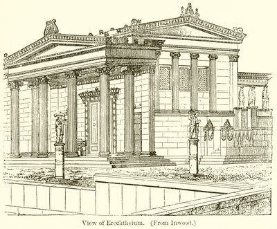 Utsikt over Erechtheium av English School