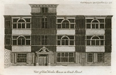 Utsikt over General Monks House i Grub Street av English School