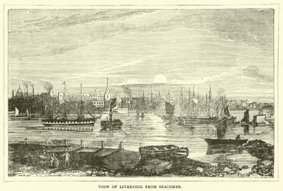 Blick auf Liverpool von Seacombe von English School