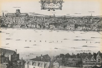 Utsikt over London av Wenceslaus Hollar, 1647 av English School