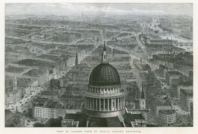 Utsikt over London fra St Pauls Cathedral, østover av English School