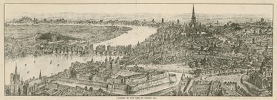 Utsikt over London på kong Henry VIIIs tid av English School