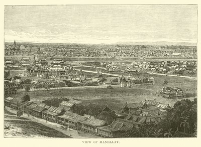 Ansicht von Mandalay von English School