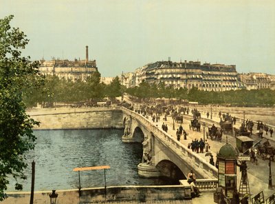 Utsikt over Paris (håndfarget bilde) av English School