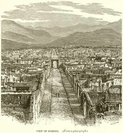 Utsikt over Pompeii av English School