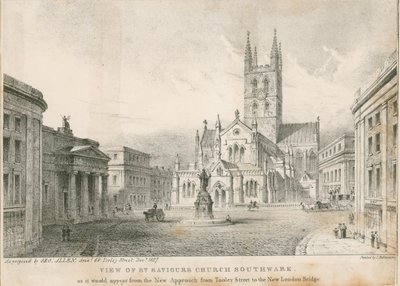 Utsikt over St Savios Church, Southwark av English School