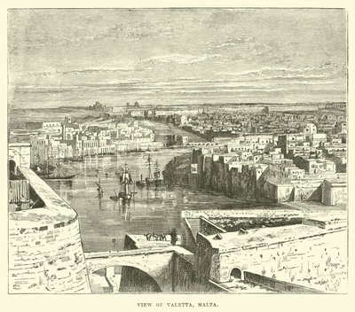 Utsikt over Valletta, Malta av English School