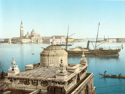 Utsikt over Venezia (håndfarget bilde) av English School