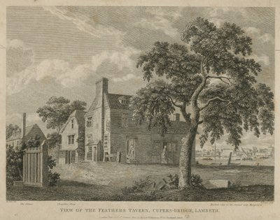 Utsikt over Feathers Tavern, Cupers Bridge, Lambeth av English School