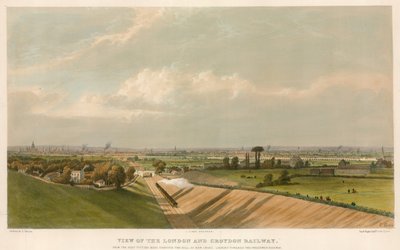Utsikt over London og Croydon Railway av English School