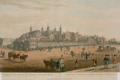 Utsikt over Tower of London og mynten av English School