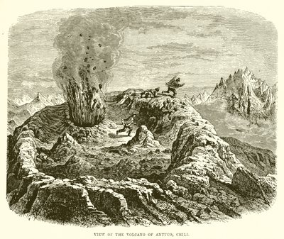 Utsikt over vulkanen Antuco, Chili av English School