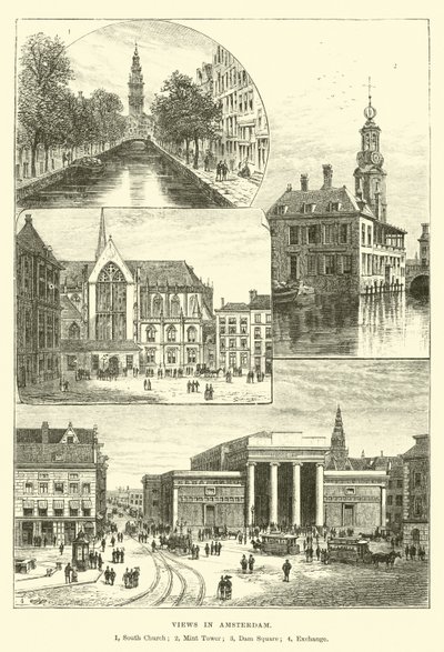 Utsikt i Amsterdam av English School