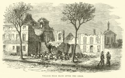 Landsby nær Blois etter beleiringen, desember 1870 av English School