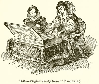 Virginal (tidlig form av Planoforte) av English School