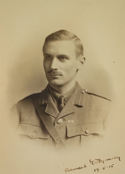 Viscount Bernard Law Montgomery (1887-1976) som brigademajor for den 91. infanteribrigaden, 17. mai, 1915 av English School