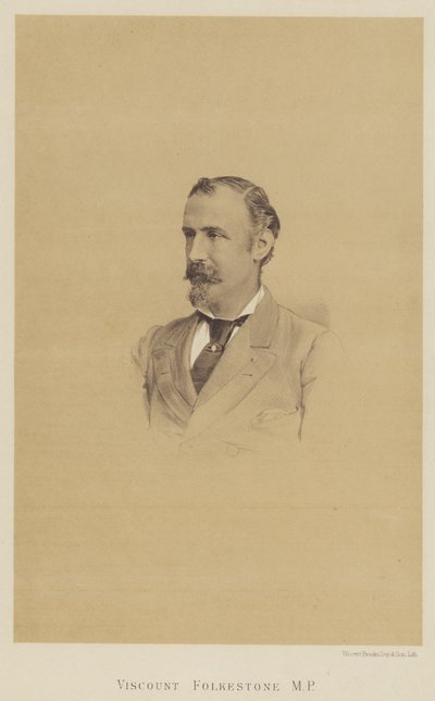 Viscount Folkestone, MP (litho) av English School