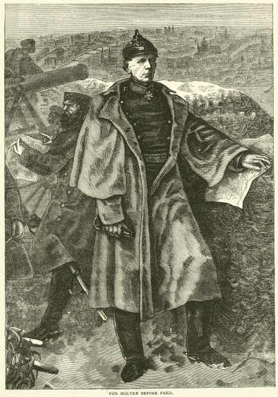 Av Moltke før Paris, november 1870 av English School