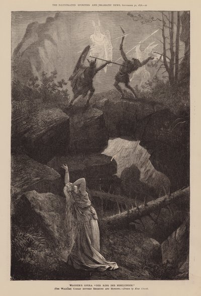 Wagners opera «Nibelungens ring» (gravering) av English School