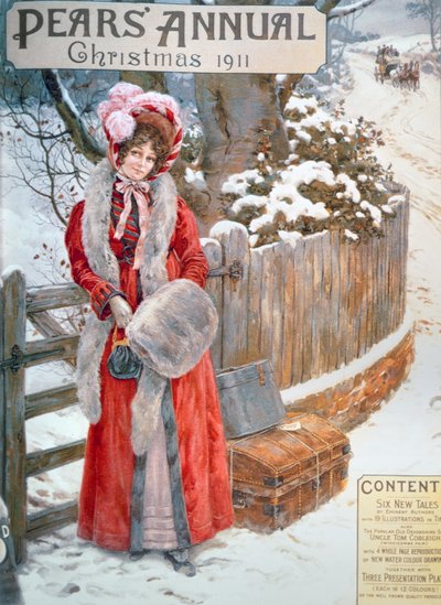 Venter på vognen, fra Pears Annual, julen 1911 av English School