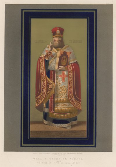 Veggbilde i mosaikk fra The Russian Imperial Manufactory av English School