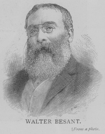 Walter Besant (gravering) av English School
