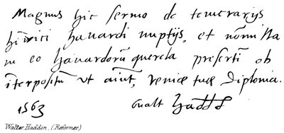 Walter Haddon, (reformator) av English School