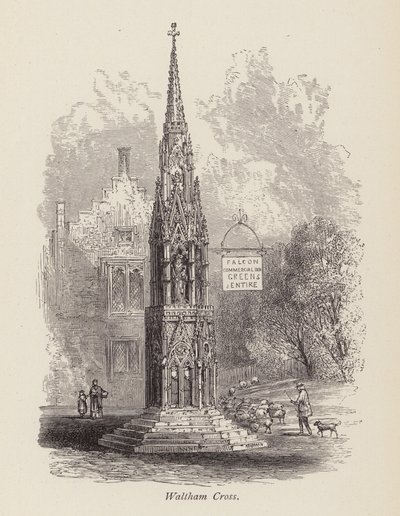Waltham Cross (gravering) av English School