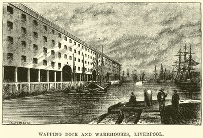 Wapping Dock and Warehouses, Liverpool av English School