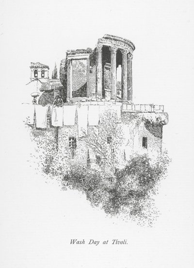 Vaskedag på Tivoli (litografi) av English School