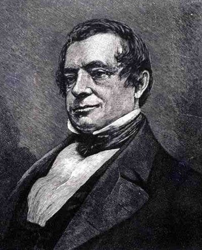 Washington Irving (1783-1859) (gravering) av English School