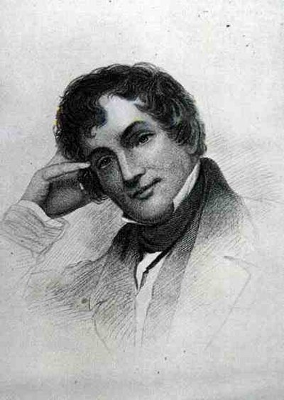 Washington Irving (1783-1859) (gravering) av English School