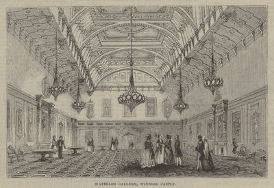 Waterloo Gallery, Windsor Castle av English School