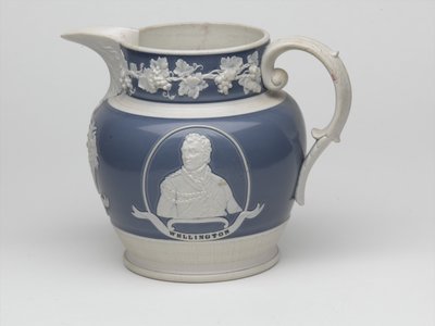 Waterloo minnekanne, ca. 1815 (steintøy) av English School